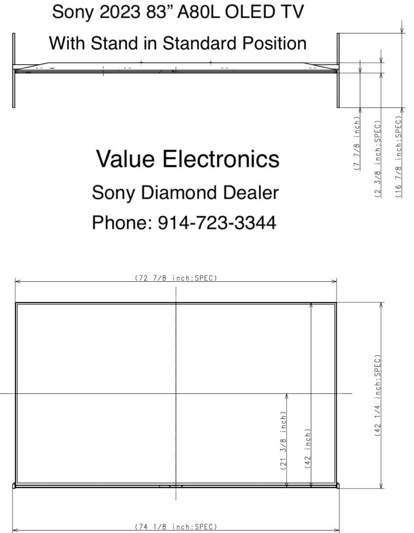 Sanus VSTV1 and VSTV2 TV Table Top Pedestal Stands - Value Electronics