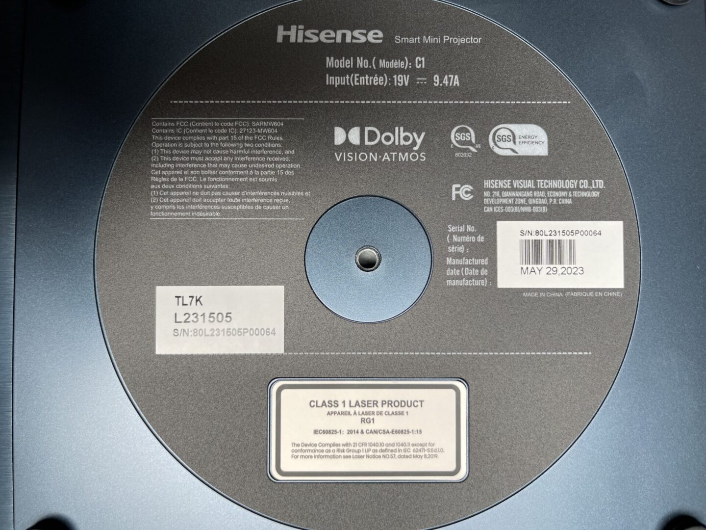 Hisense C1 specifications