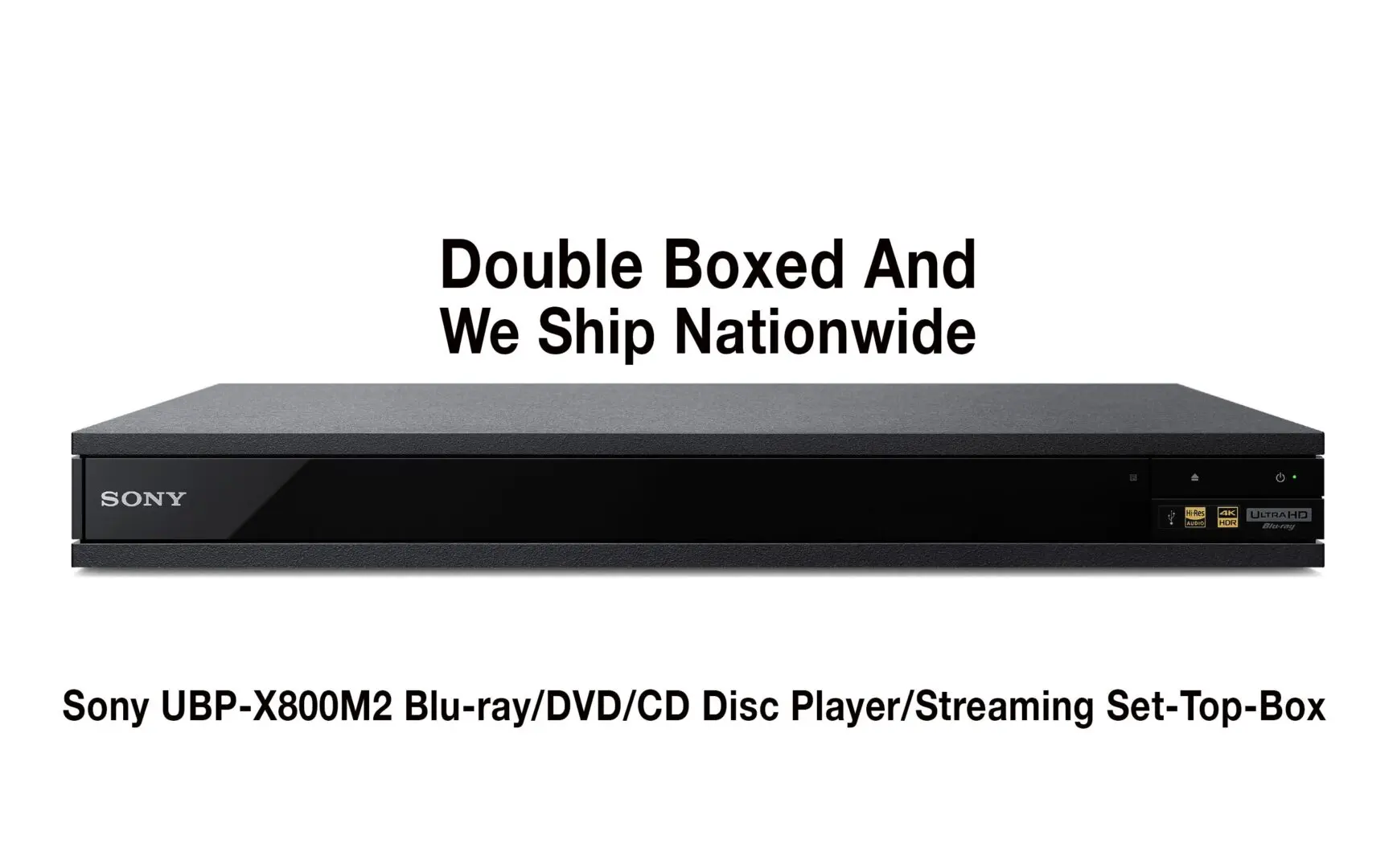 Sony 4K Upscaling 3D Streaming Blu-Ray Disc Player (Black) Bundle with HDMI  Cable and Lens Cleaner (3 Items)