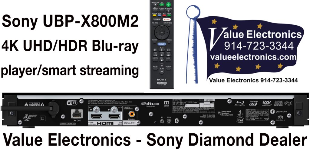 Sony Blu-ray Player UBP-X800M2 All Zone Code Free MultiRegion 4K San  Andreas UHD