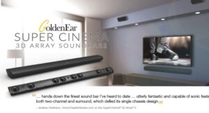 GoldenEar Super Cinema Soundbar advertisement