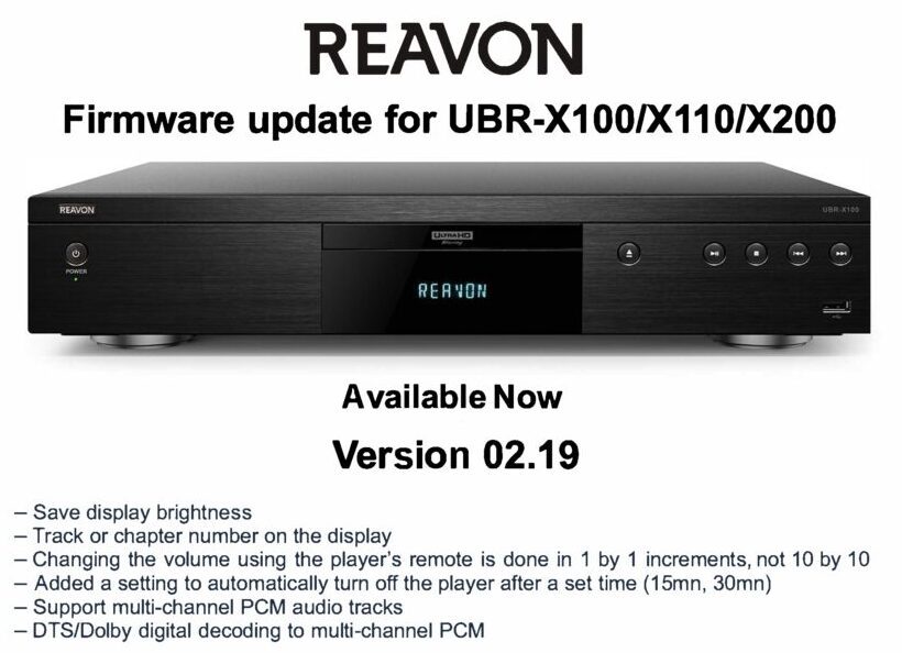 Reavon UBR-X110 - Lecteur Ultra HD Blu-ray 4K 