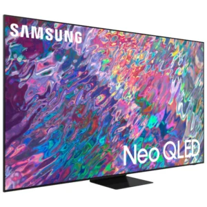 A picture of the new Samsung NEO QLED T.V with vibrant colors