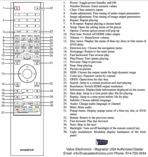 Magnetar UDP800 Universal BD Disc Player - Value Electronics