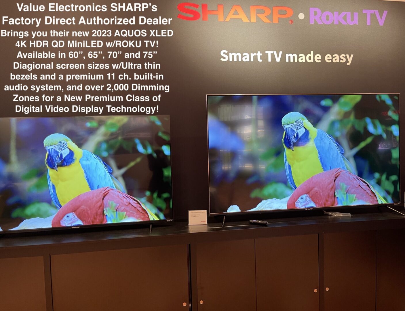 Sharp 2023 AQUOS QD MiniLED XLED Series 4K HDR TV With Over 2,000 ...