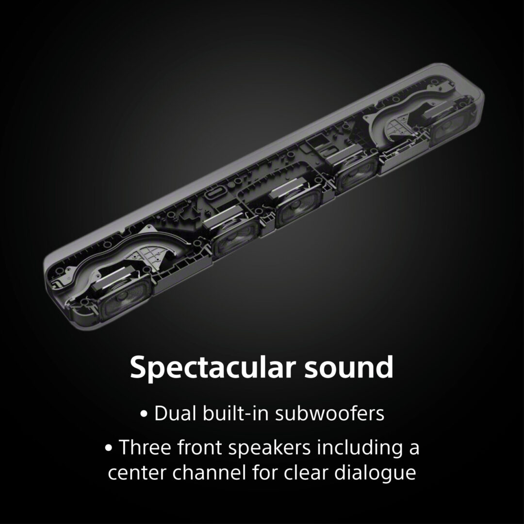 Sony soundbar best sale built in subwoofer