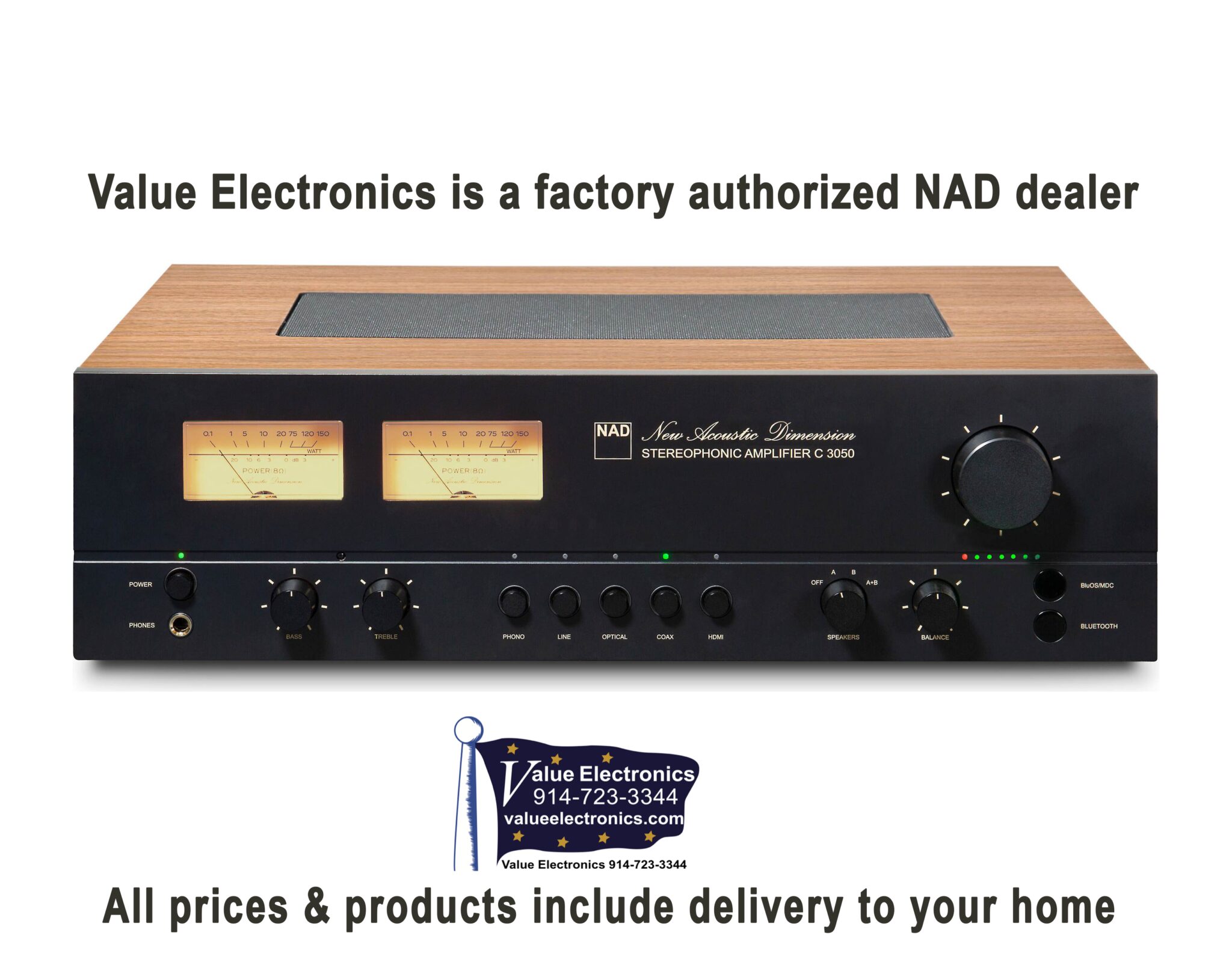 NAD C 3050 Integrated Stereo Amplifier - Value Electronics