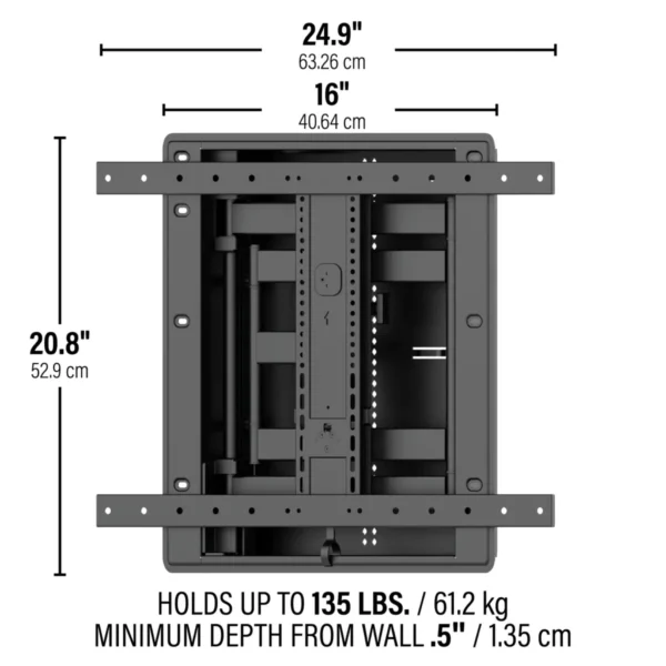 Sanus  VIWLF128 Premium Large In-Wall Full-Motion Mount for TVs 42"- 85"