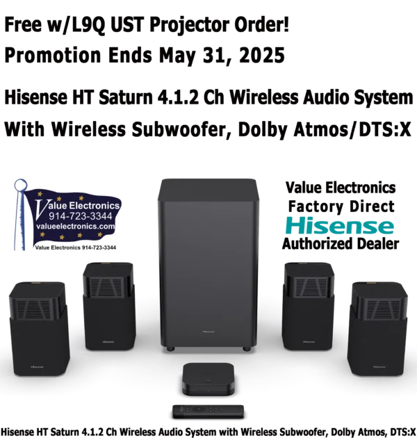 Hisense 4.1.2Ch. HT Saturn Wireless Audio